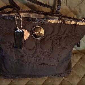 Coach bag brown , used , not a smoker in good condition.